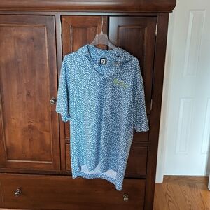 FootJoy Men's Polo Medium Floral Patterned Pre-Owned Condition